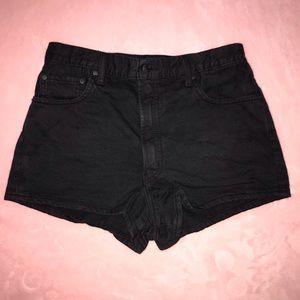 Levi’s Wellthread high rise denim shorts